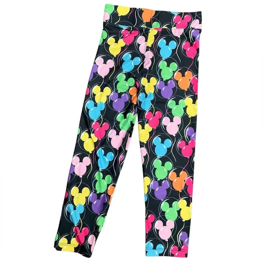 Disney Multicolor Mickey Mouse Balloon Leggings Size XS NWT